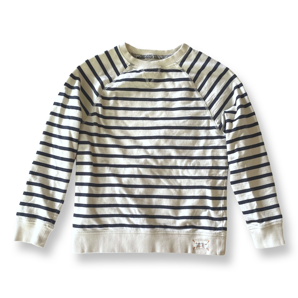 Tailor Vintage Striped Crewneck Sweatshirt - Size 12